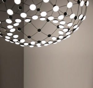 Luce Plan Mesh Suspension Lamp - Luxury Furniture Mercato Interiors